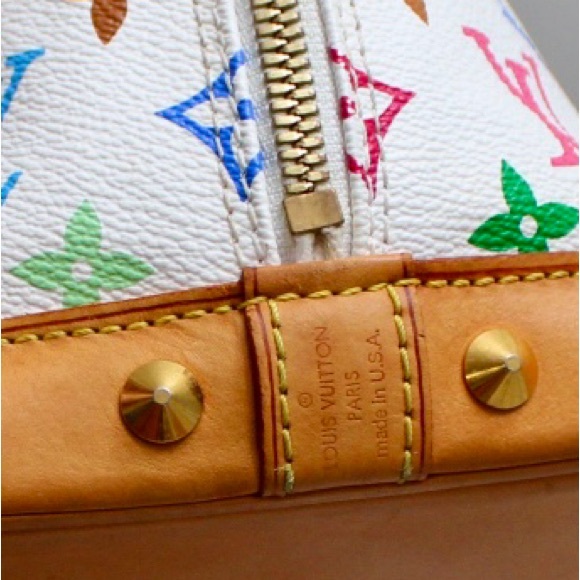 🌈LIMITED EDITION🌈LV Multicolor Alma PM White Monogram Canvas - Picture 10 of 15